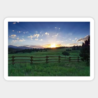 Foothills Sunset Sticker